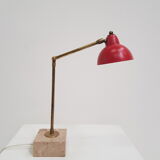 Vintage lamp in marble and brass