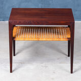 Side table in rosewood by Severin Hansen for Haslev, 1950s