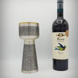 Brutalist metal chalice cup, Spain, 1960s