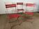 Set of 5 guinguette chairs