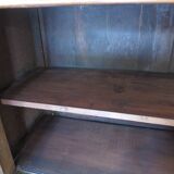 Old - Beautiful solid oak sideboard - 2 doors - 2 drawers in golden oak color