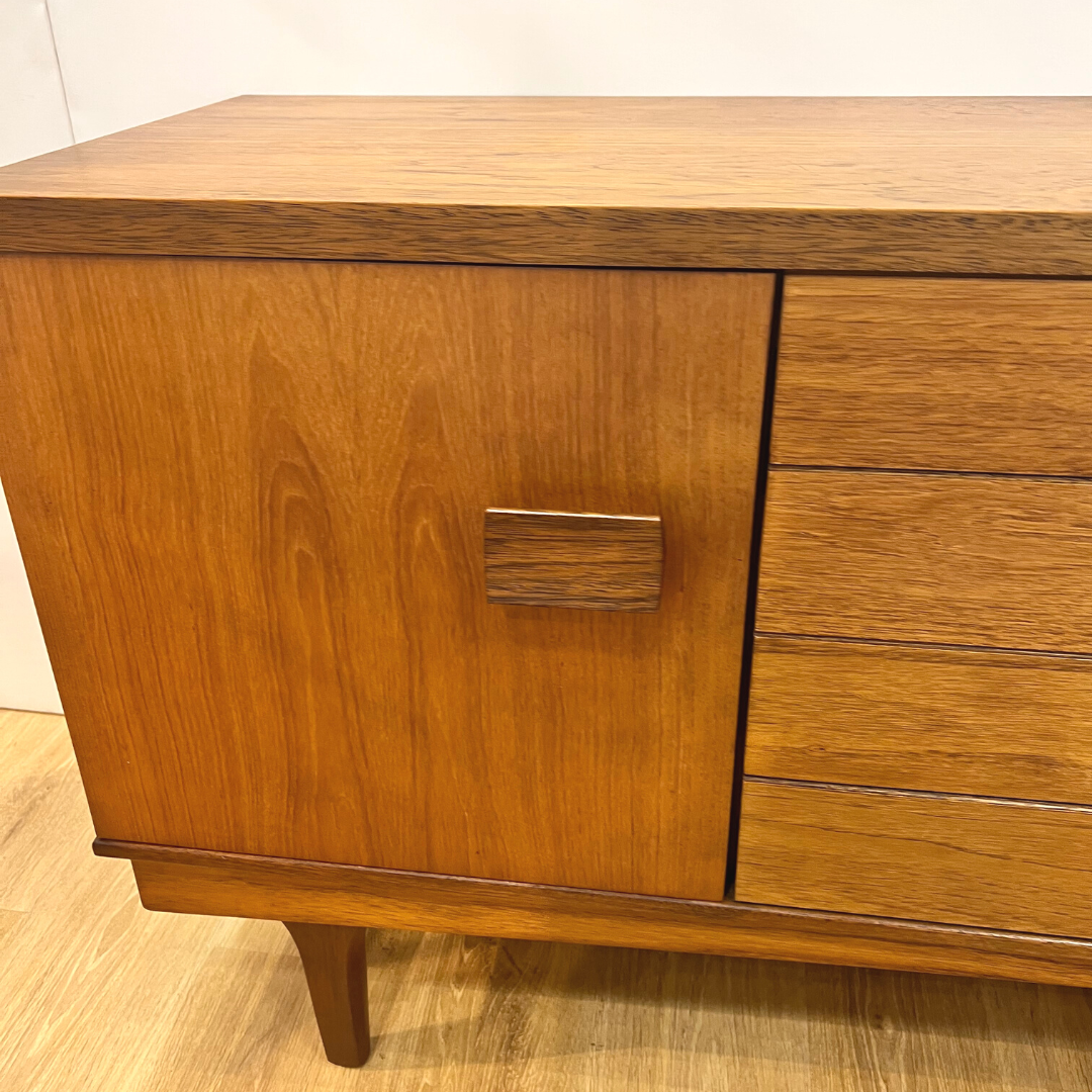 Teak and rosewood row