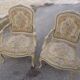 Paire de fauteuils de style Louis XV patine ancienne