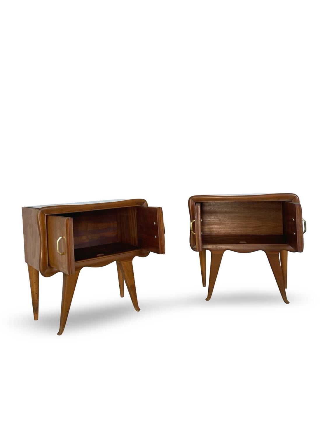 Paire de tables de chevet italiennes, milieu XXème