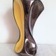 Art Deco vase in two-tone glazed ceramic (black/yellow), signed and numbered