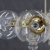 1970s Large Chandelier in Brass Finish by Kamenicky Senov ,up to 10 items