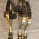 Lot of 3 bronze coat racks