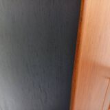 Vintage Scandinavian modernist wardrobe in teak and metal from the 1960s.