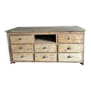 Ancien meuble de métier, - comptoir