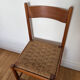 Chaise ancienne bois et corde