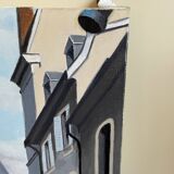 Oil painting on canvas jb maurice vecker (1896-1998) door of the craffe