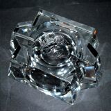 Saint-Louis DESIGN Modernist Crystal Ashtray with Label