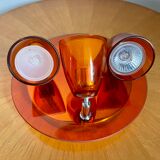 Ceiling lamp chandelier vintage orange