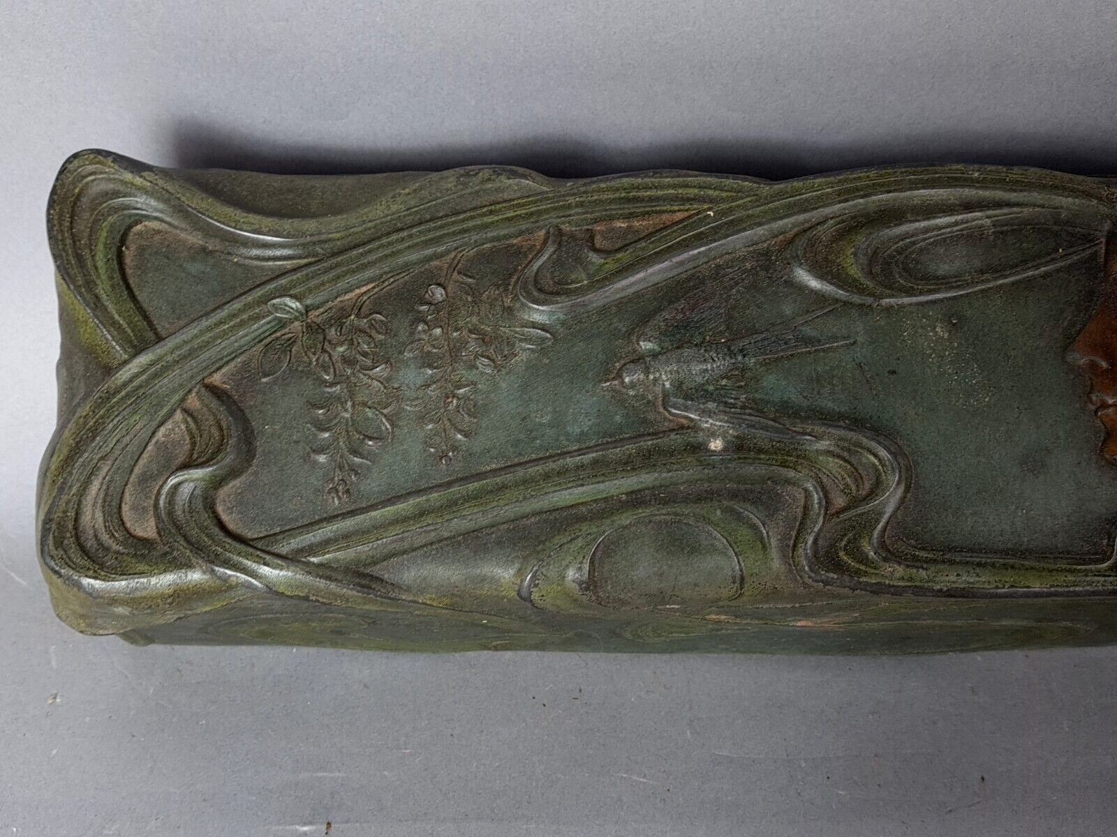 Box / box Art Nouveau in regulation signed Tonchery era around 1900 SB