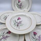 6 plates Moulin des Loups Imperia hollow