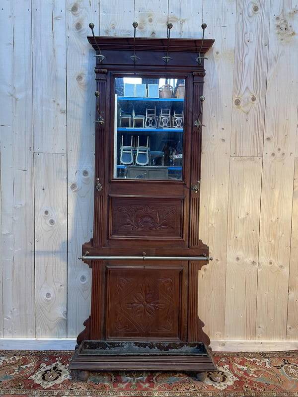 Coat rack - Napoleon III mahogany wardrobe