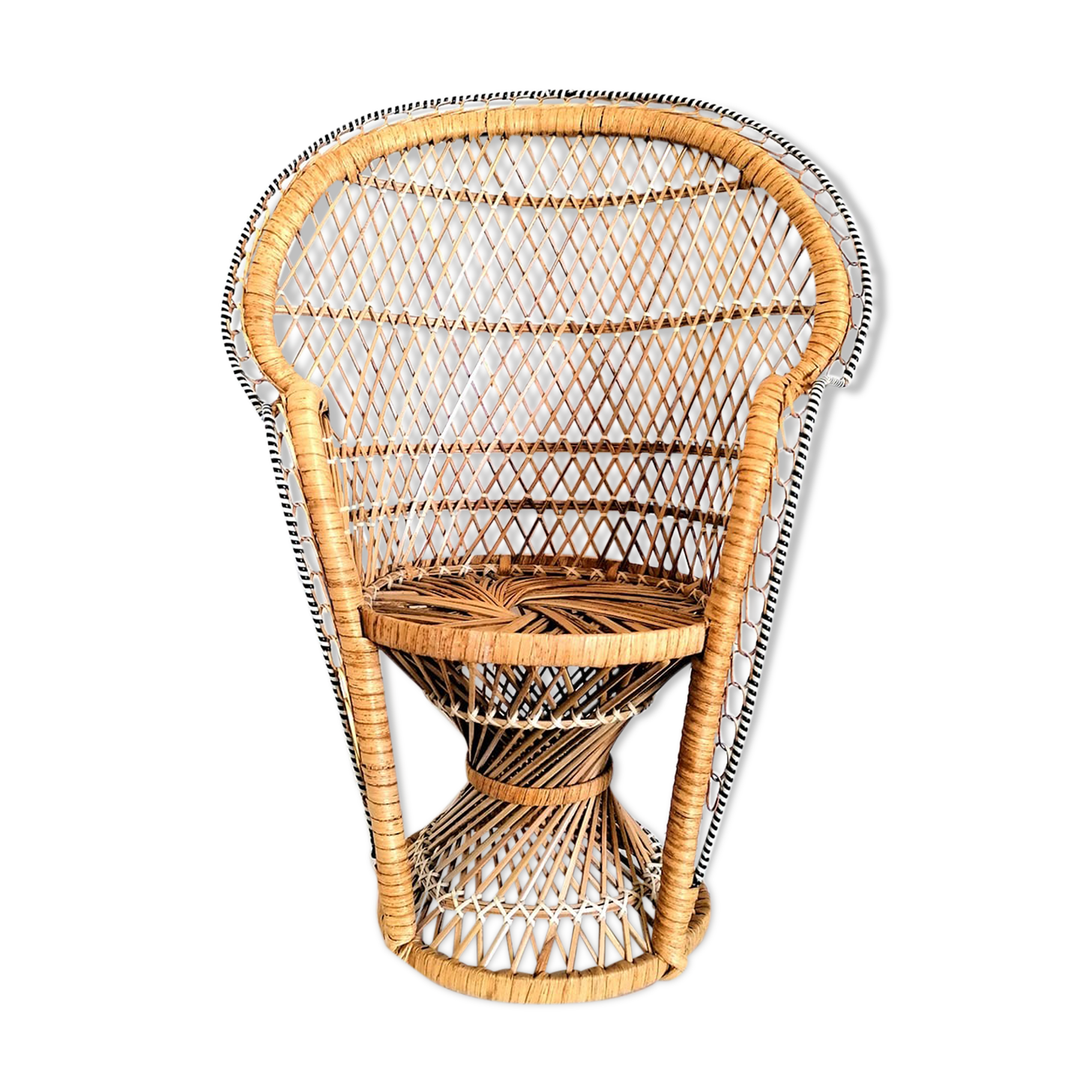 Emmanuelle armchair in doll rattan 48 cm