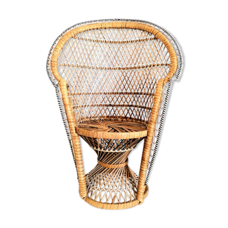 Emmanuelle armchair in doll rattan 48 cm