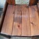 Set of 6 varnished pine chairs