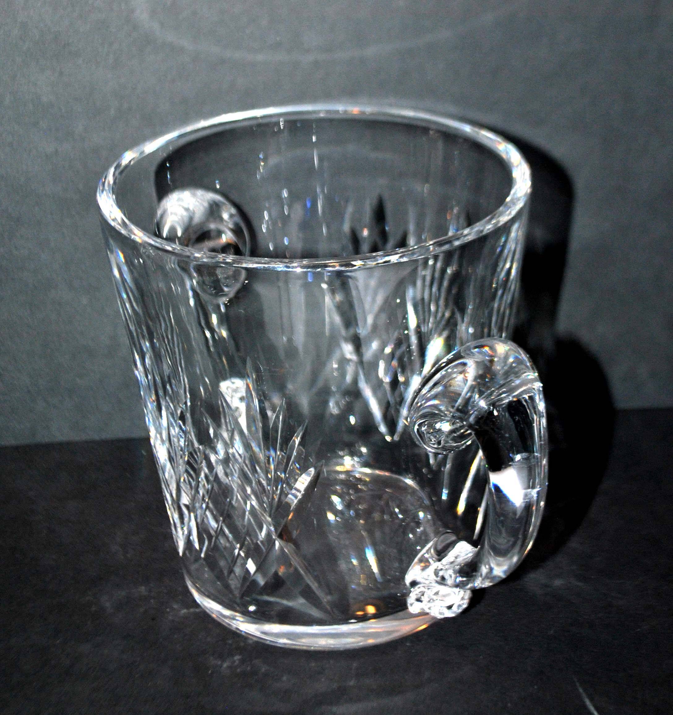 CRISTALLERIE LORRAINE LEMBERG Junon cut crystal ice bucket Chantilly style
