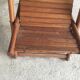 Vintage teak children's chaise longue