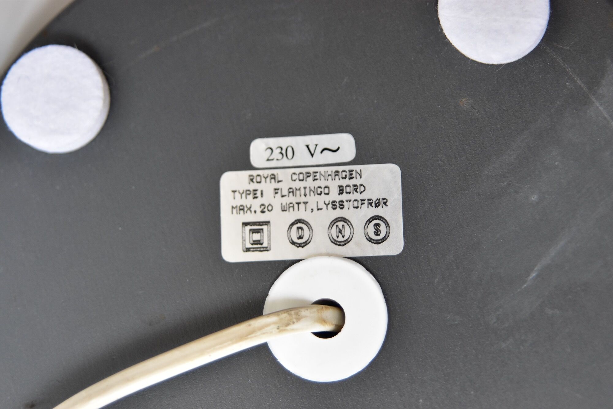 Royal Copenhagen Flamingo Table Lamp 1980's Jørgen Møller Denmark