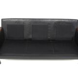 Scandinavian 3-seater leather sofa, Sweden, 1960s