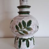 Pied de lampe avec son décor sacrifié