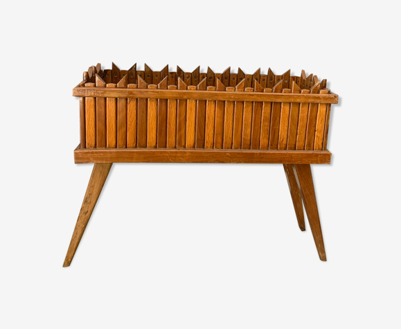 Jardinière en bois années 60