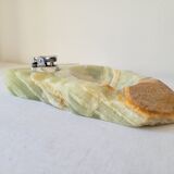 Ashtray and lighter in onyx