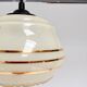 Set of 2 vintage beige round ceiling lamps, 1960s