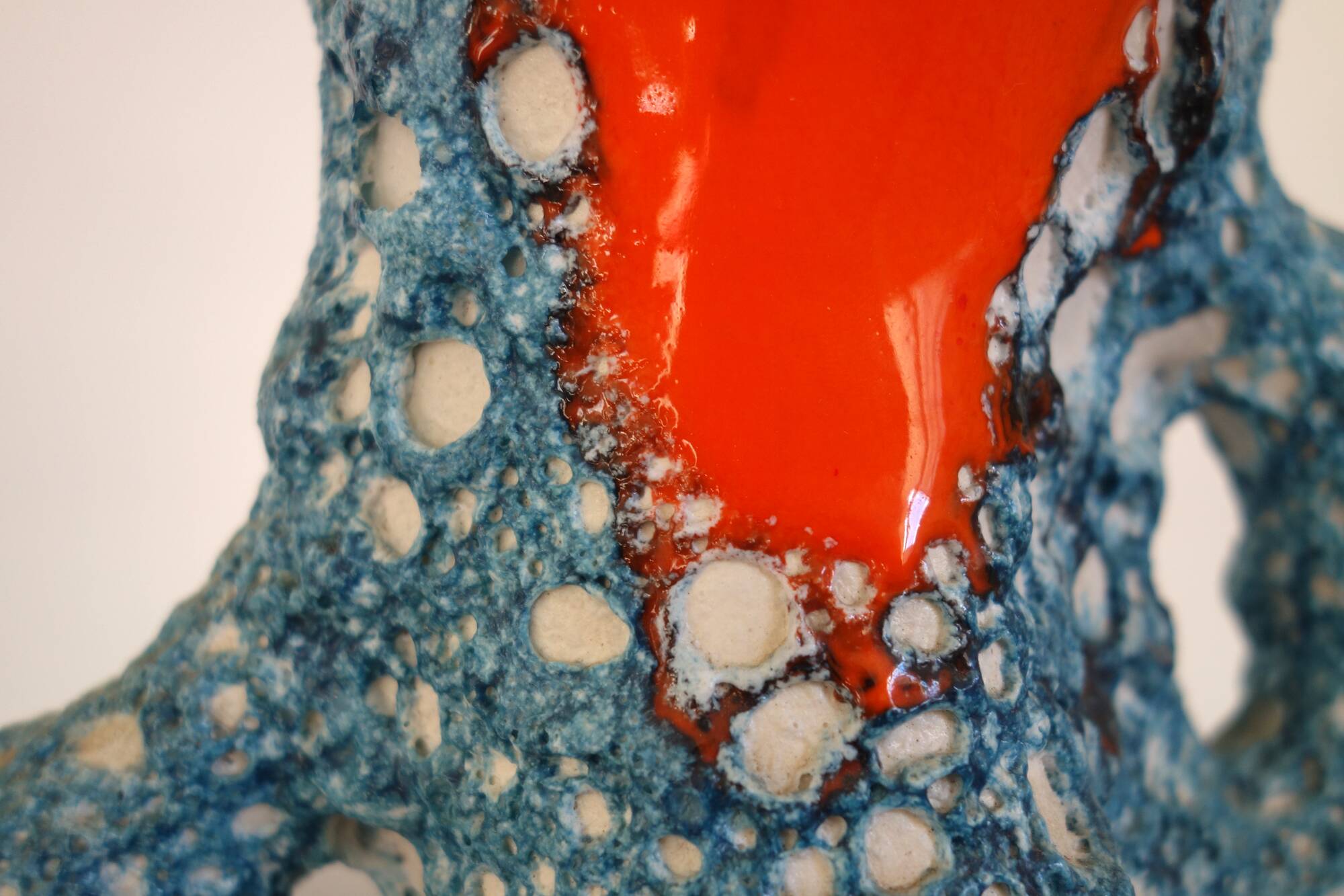 Fat Lava ceramic vase Vallauris 50s