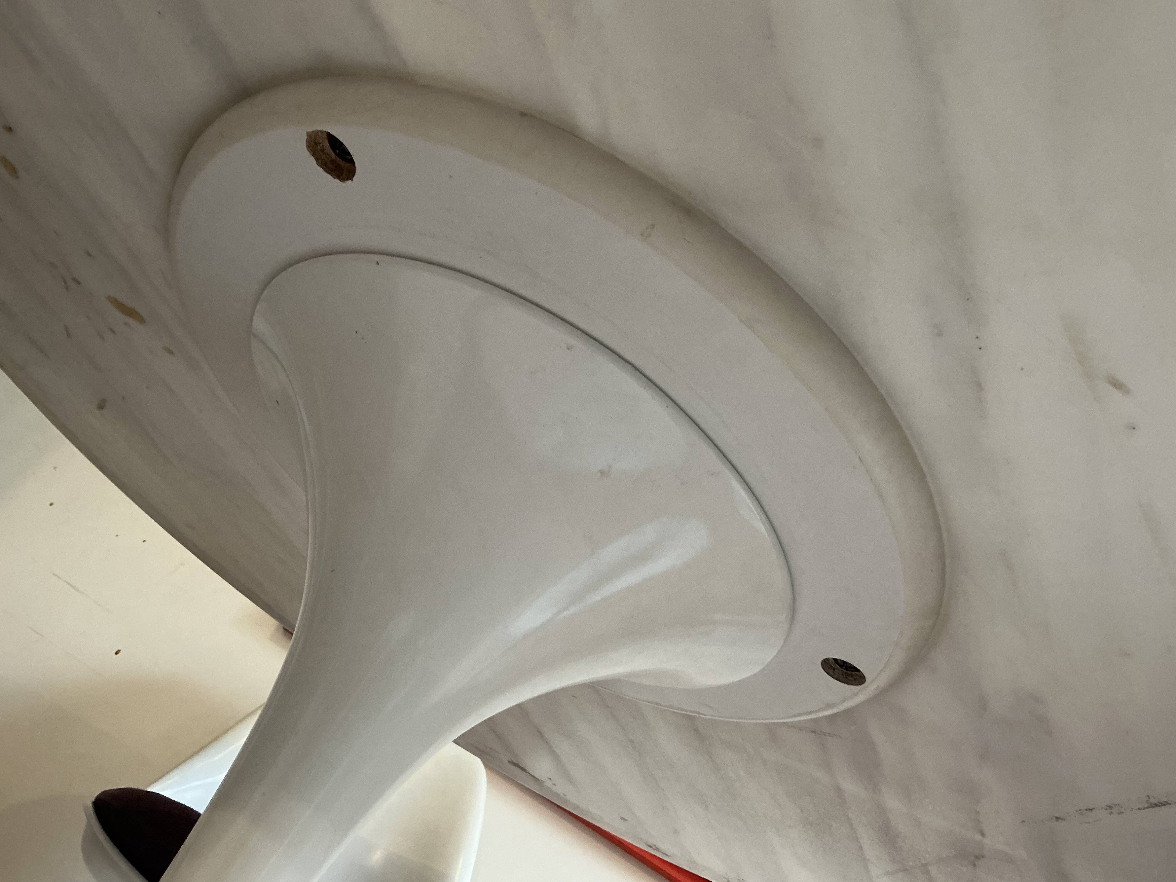 Saarinen table Knoll vintage 137 cm white marble