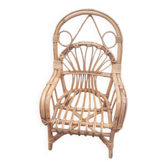 Fauteuil enfant en rotin