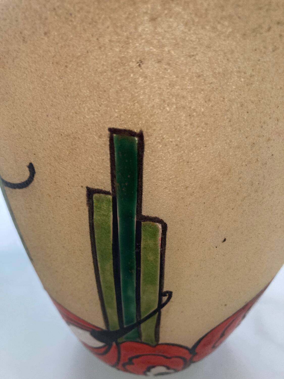 Art deco vase 1930 DE Leune signed