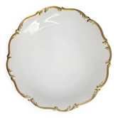 Large antique hollow plate in gilded porcelain – Tirschenreuth, Bavaria –