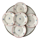 Set of 5 flat plates badonviller model "dany" years 30-40
