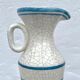 Blue and white hand-painted ceramic soliflore vase