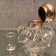 Encrier cristal taillé monture laiton ou bronze Baccarat Saint Louis XIXe
