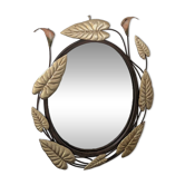 Oval mirror Hollywood Regency 60s/70s