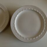 Set of 10 Festons dessert plates by Pierre Motton Gien 1970