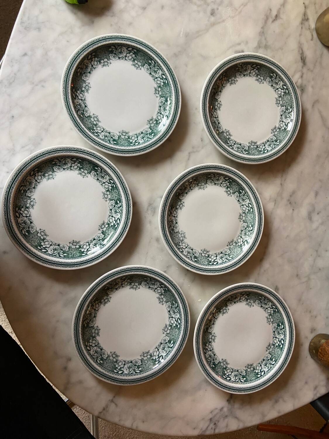 Série de 6 assiettes vintage