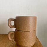 Duo de tasses à café en grès