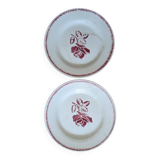 2 Digoin Sarreguemines Rolande dinner plates