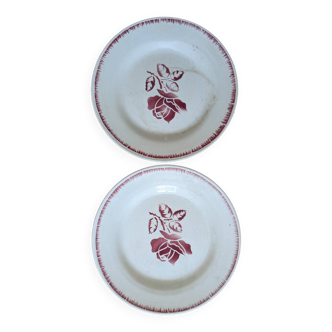 2 Digoin Sarreguemines Rolande dinner plates