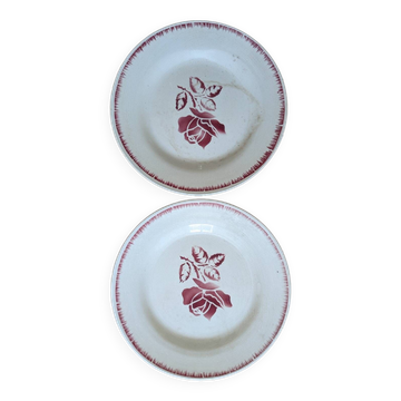 2 Digoin Sarreguemines Rolande dinner plates