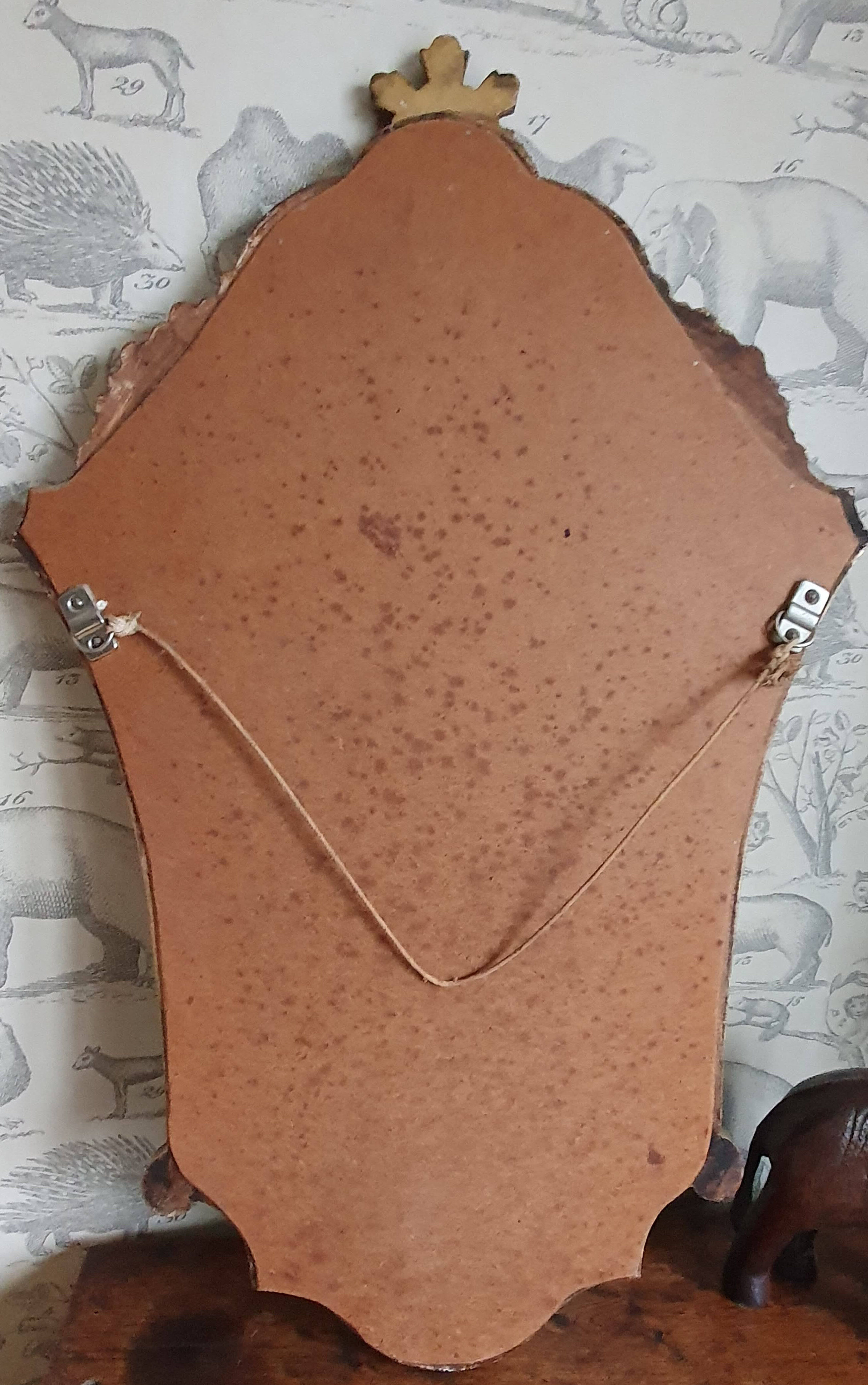 Gilded mirror in wood and stucco 85x53cm