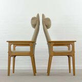 Pair of danish highback chairs by domus danica
