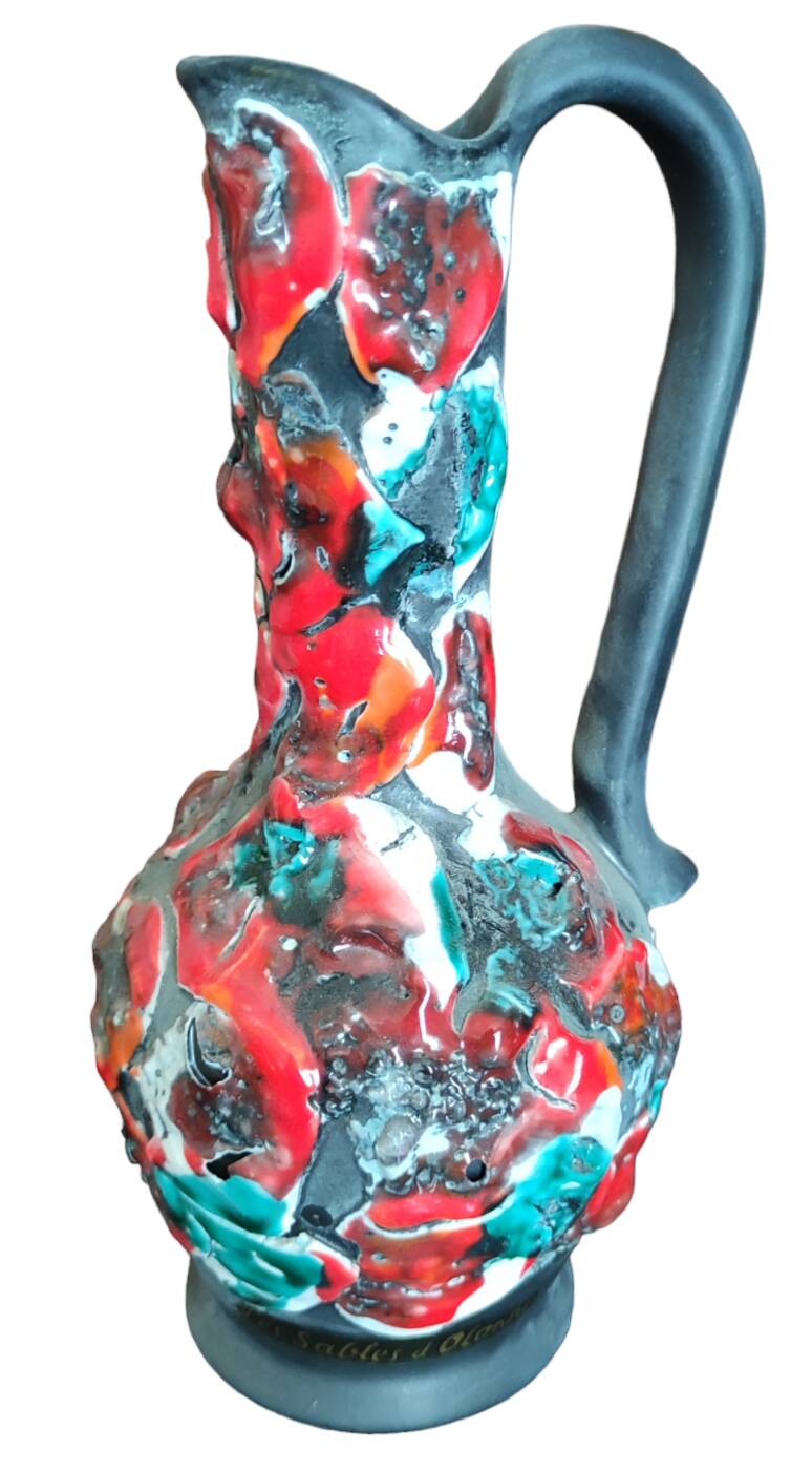 Ancien grand vase et pichet vintage rocaille de l océan