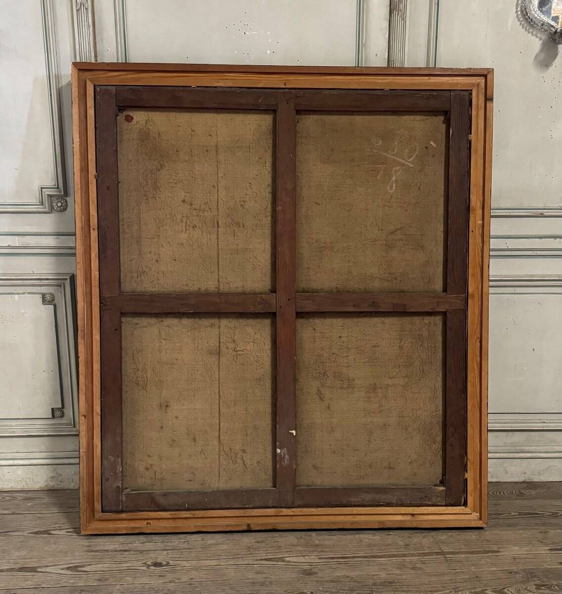 "The Incredulity of Saint Thomas" oil on canvas after the triptych by Rubens, circa 1800.